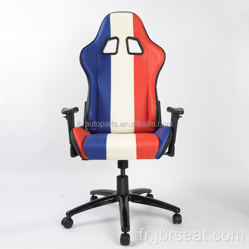 Chaise de bureau de jeu de jeu en cuir de pvc de repos ajustable